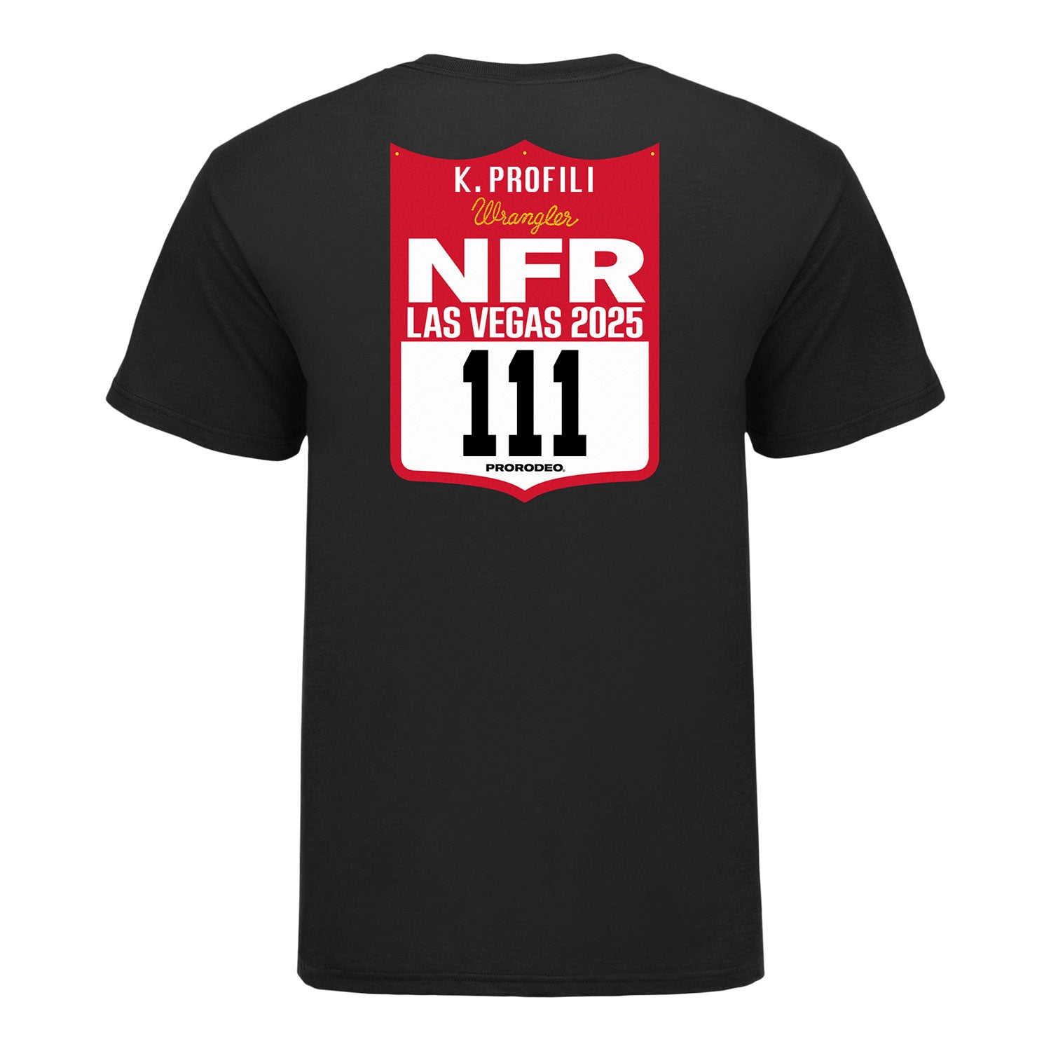 NFR 2025 Kaden Profili Number T-Shirt - Back View
