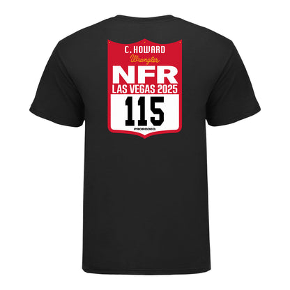 NFR 2025 Chance Howard Number T-Shirt - Back View