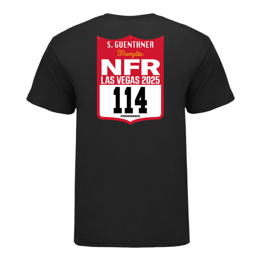 NFR 2025 Scott Guenthner Number T-Shirt - Back View