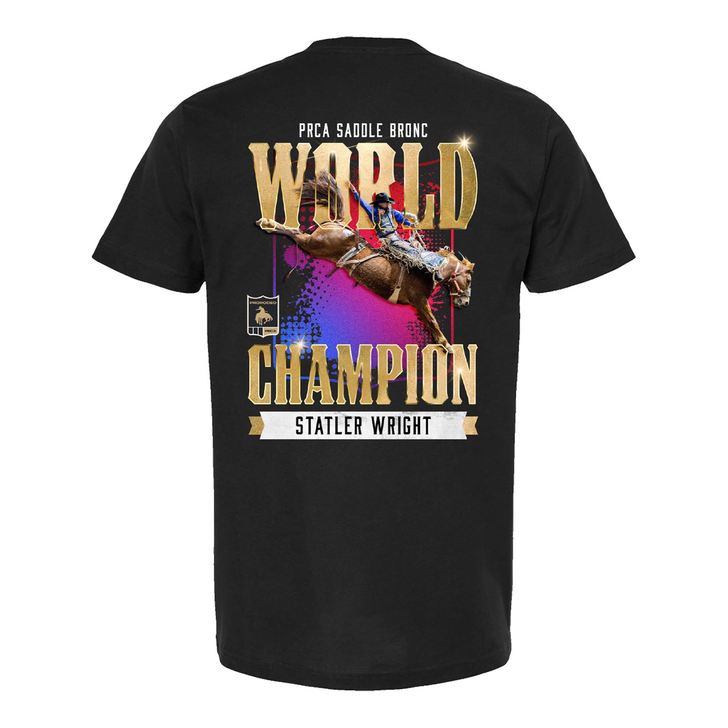 NFR 2025 Saddle Bronc Champion Statler Wright T-Shirt