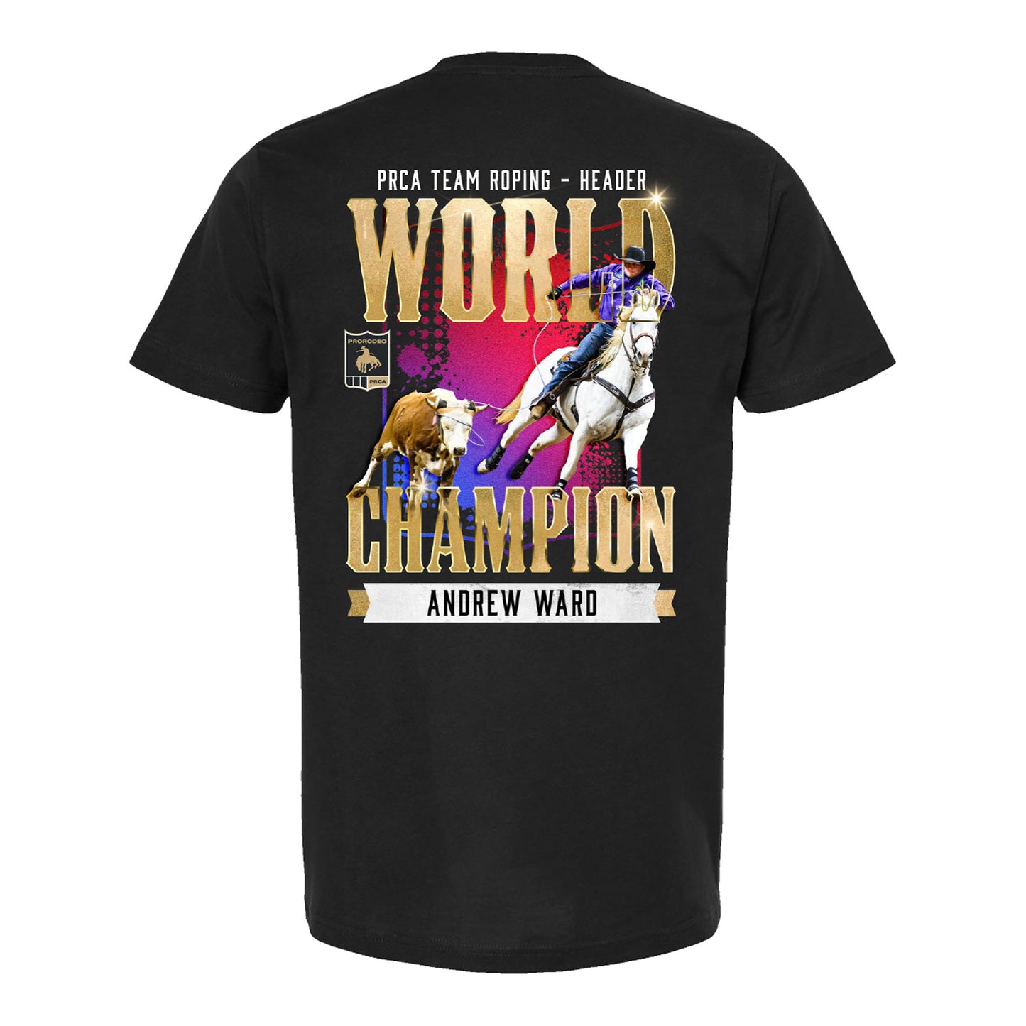 NFR 2025 Team Rope Header Champion Andrew Ward T-Shirt
