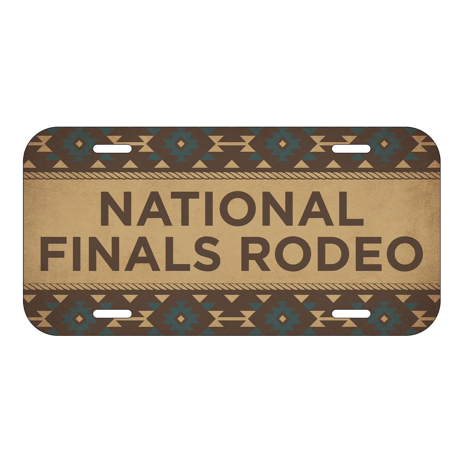 NFR Aztec License Plate - Front View