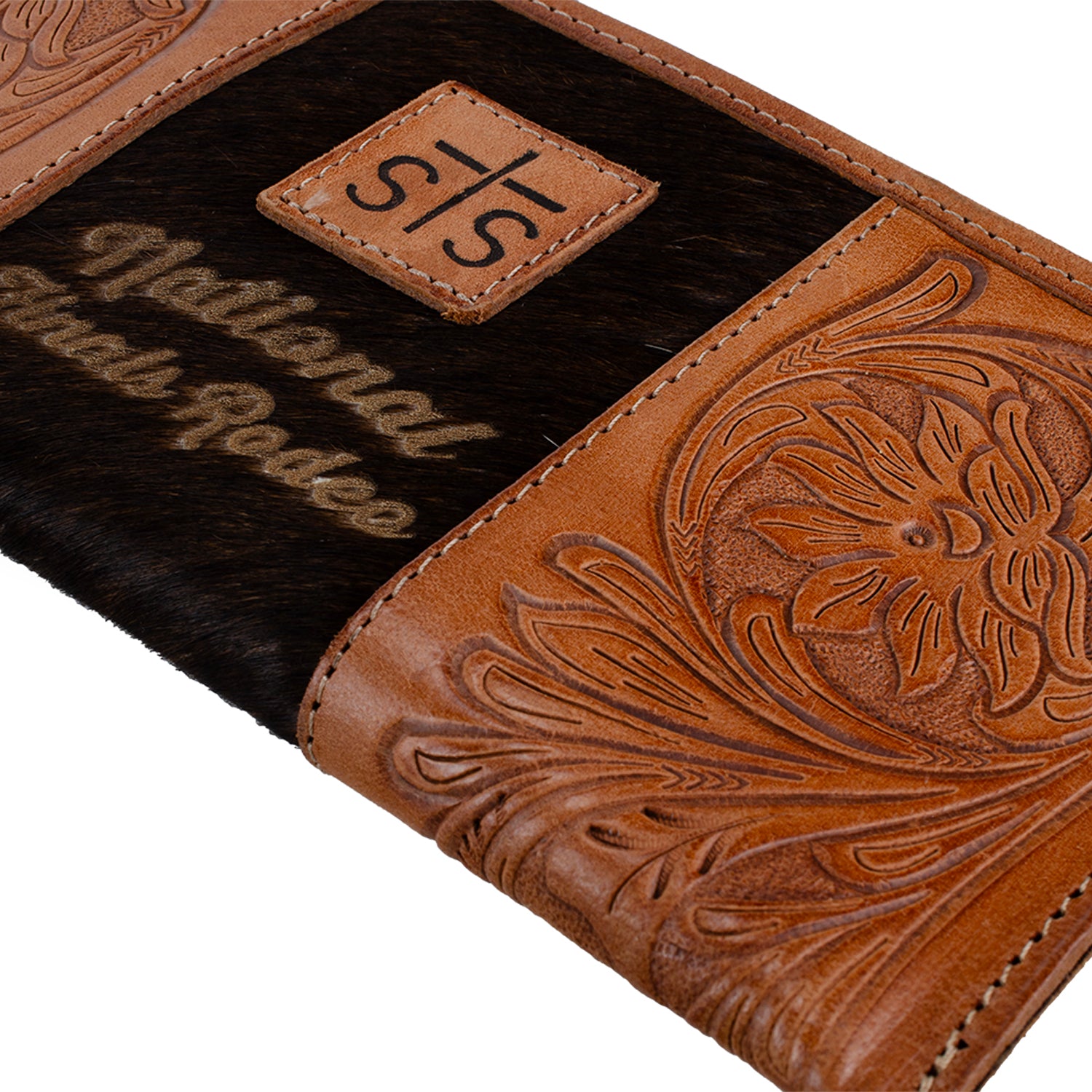 NFR STS Ranchwear Yipee Kiyay Wristlet - Zoomed in Logo View