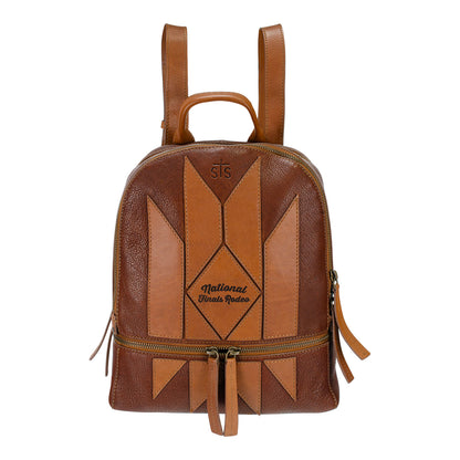 NFR STS Ranchwear Kai Leather Backpack - Front View