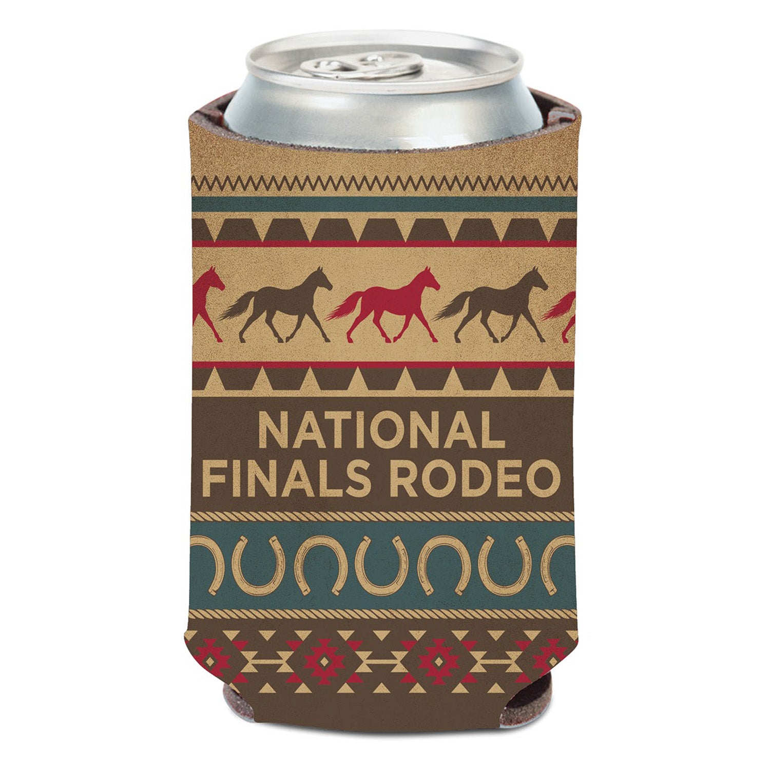 NFR Horseshoe Can Cooler - Front View