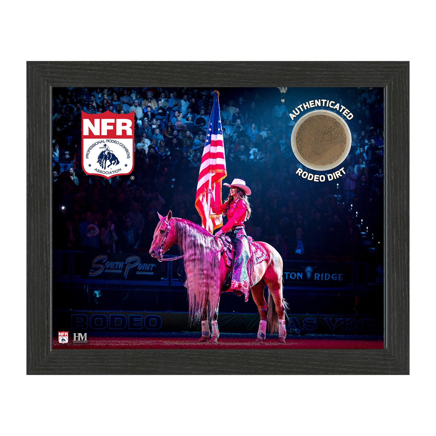 NFR 2024 Highland Mint Patriotic with Dirt Frame - Front view