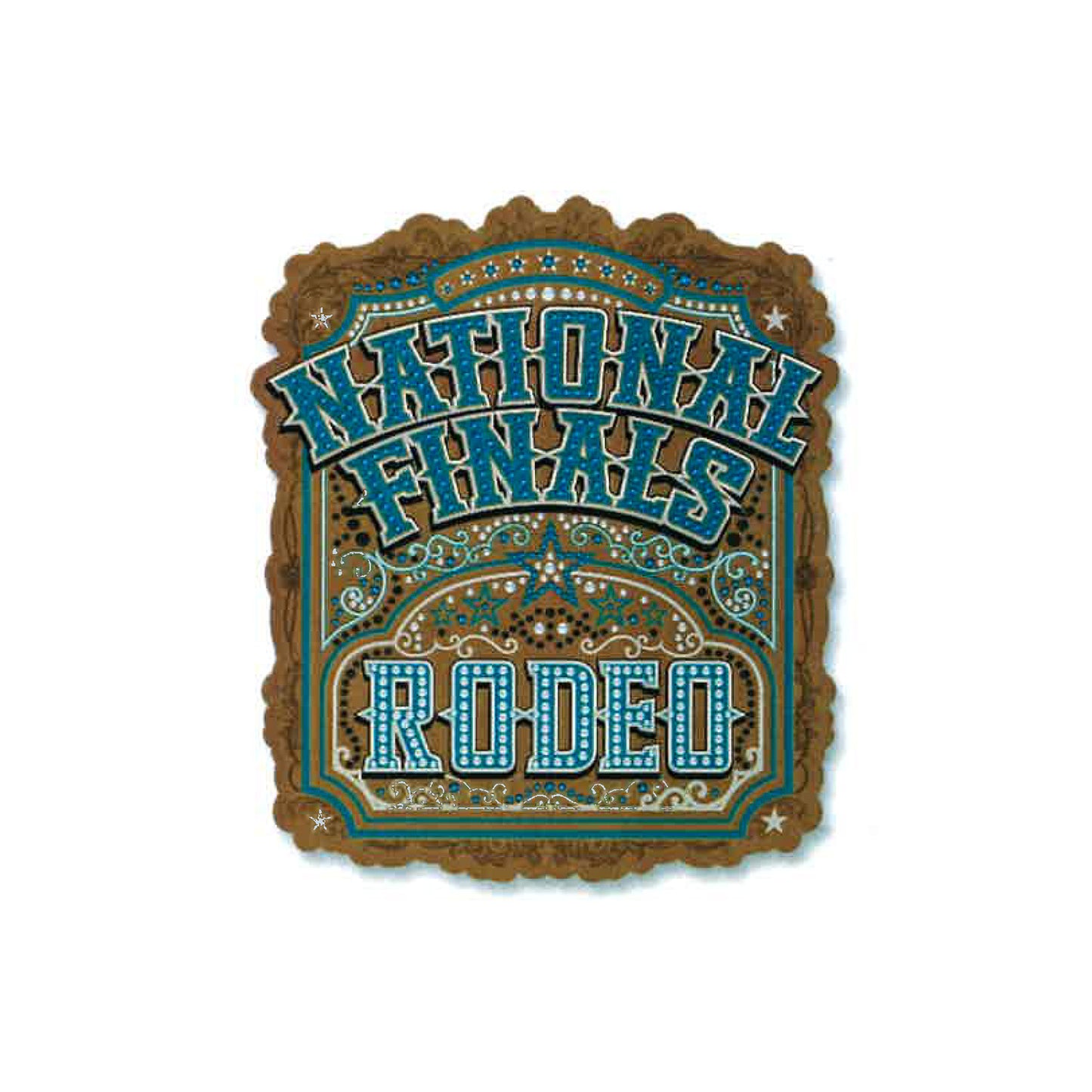 NFR Rhinestone Vinyl Sticker - Front View