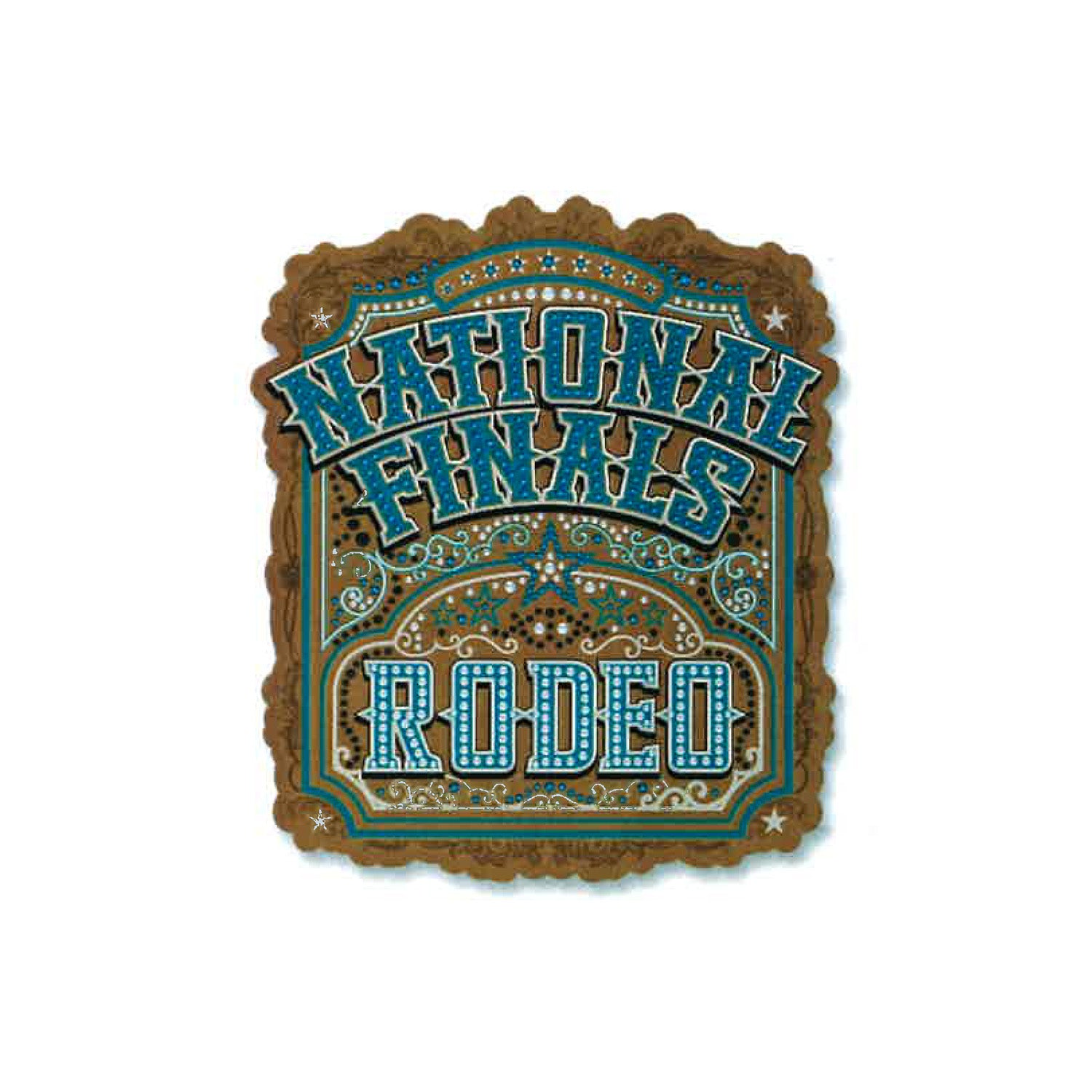 NFR Rhinestone Vinyl Sticker - Front View