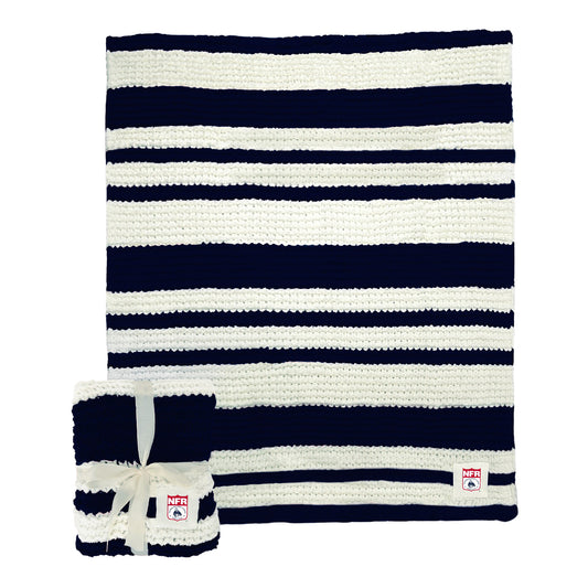 NFR 50" x 60" Cable Knit Throw - Front View