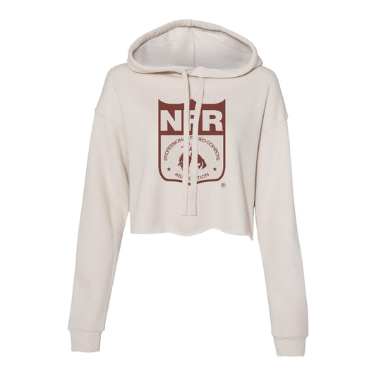 NFR Ladies Shield Logo Crop Sweatshirt - Front View