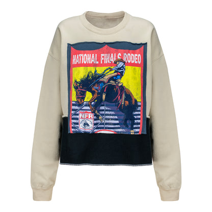 NFR Shield Refried Apparel Cropped Sweatshirt