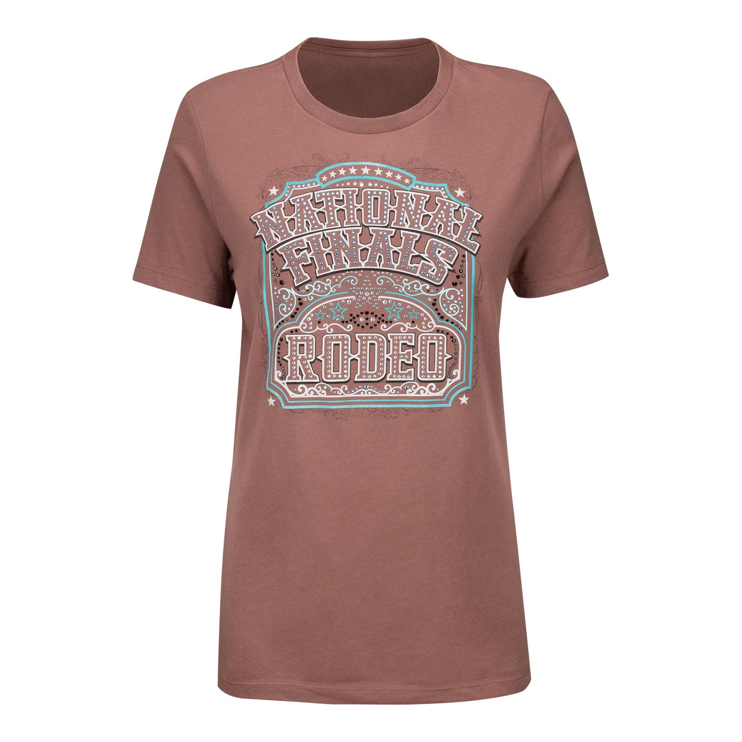 Ladies NFR Rhinestone NFR T-Shirt - Front View