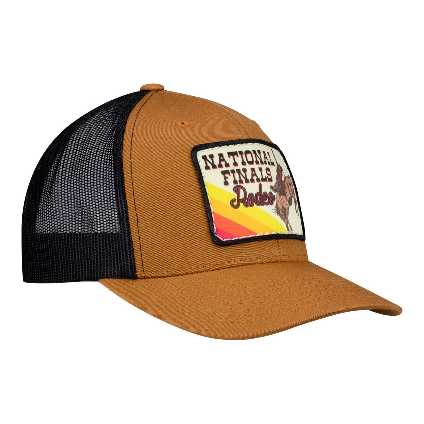 NFR Whole Herd Rodeo Patch Hat - Angled Right Side View