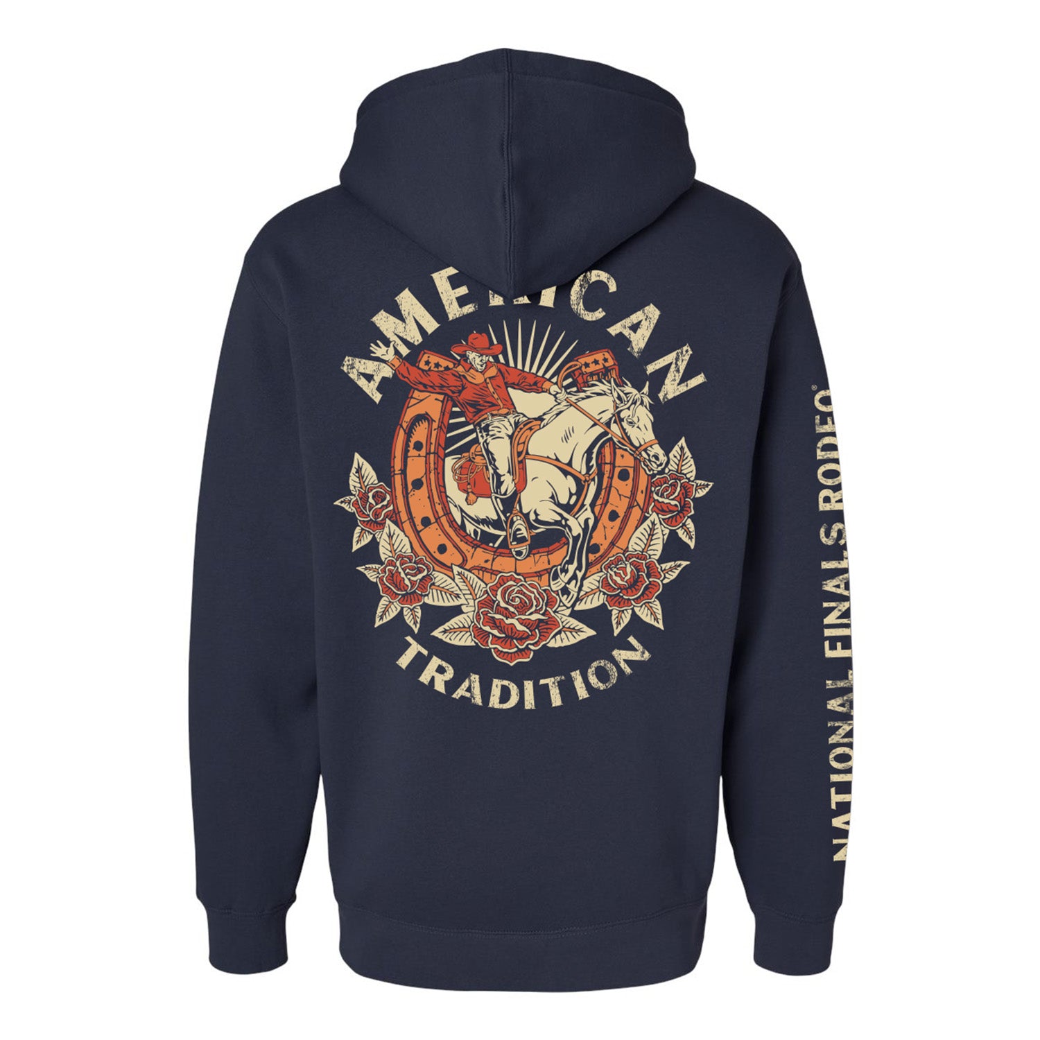 NFR American Tradition Shoe and Roses Sweatshirt - Back View