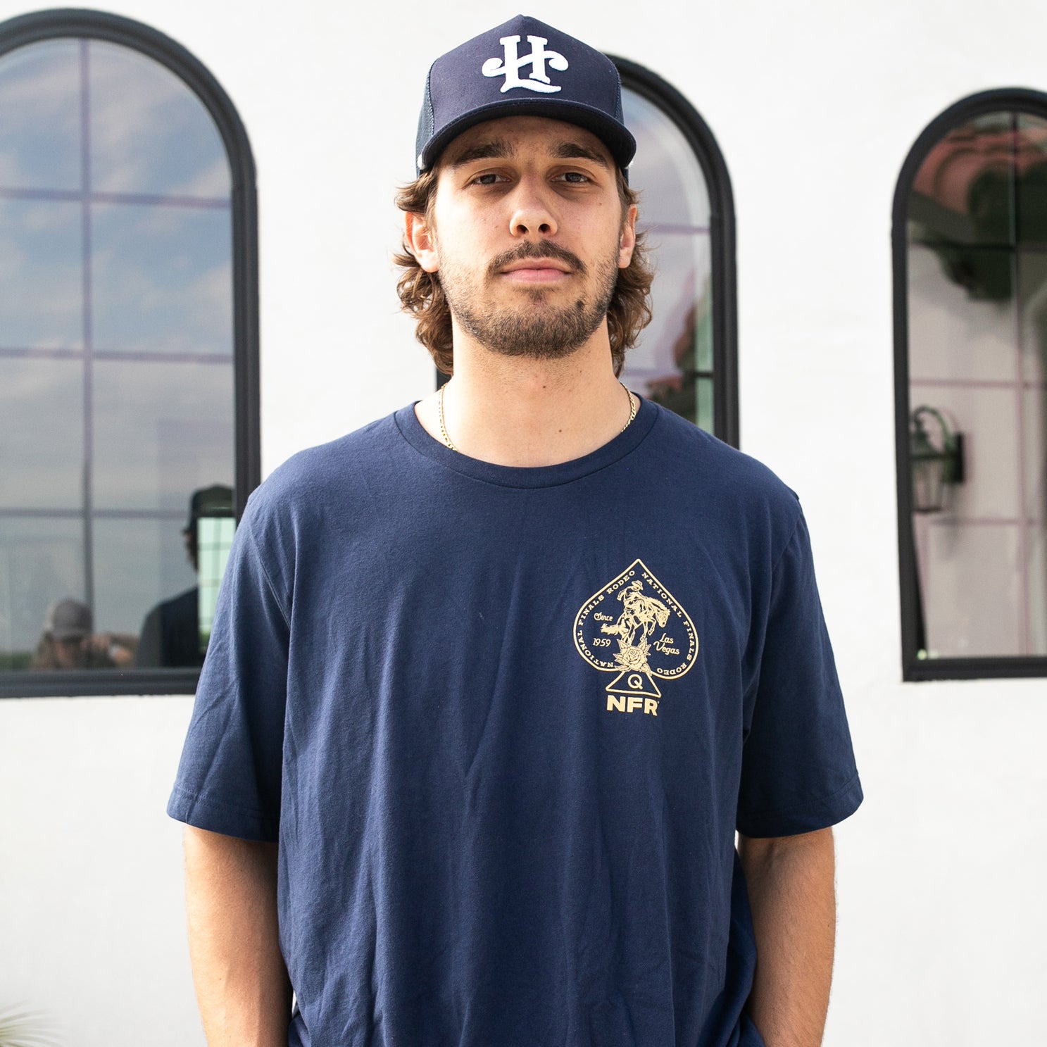 NFR Rodeo Quincy Spade T-Shirt - Model Image Front View