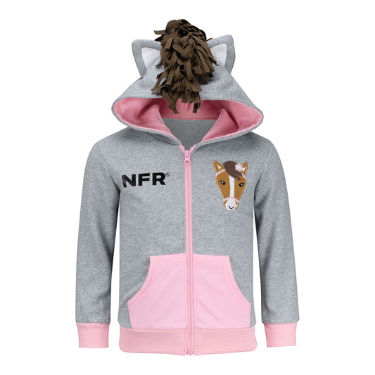 NFR Youth Horse Full Zip Sweatshirt - Front View