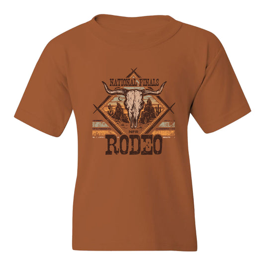 NFR Youth Desert Steer T-Shirt - Front View