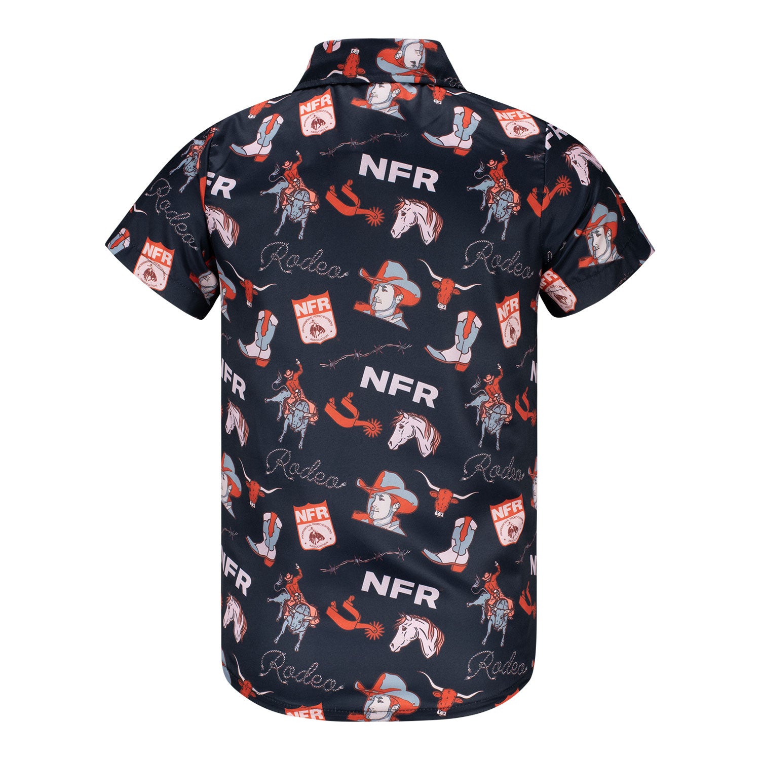 NFR Youth Shea Baby Rodeo Pearl Snap Shirt - Back View