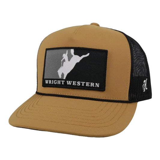 Wright Brothers Tan Rope Trucker Hat - Angled Left Side View