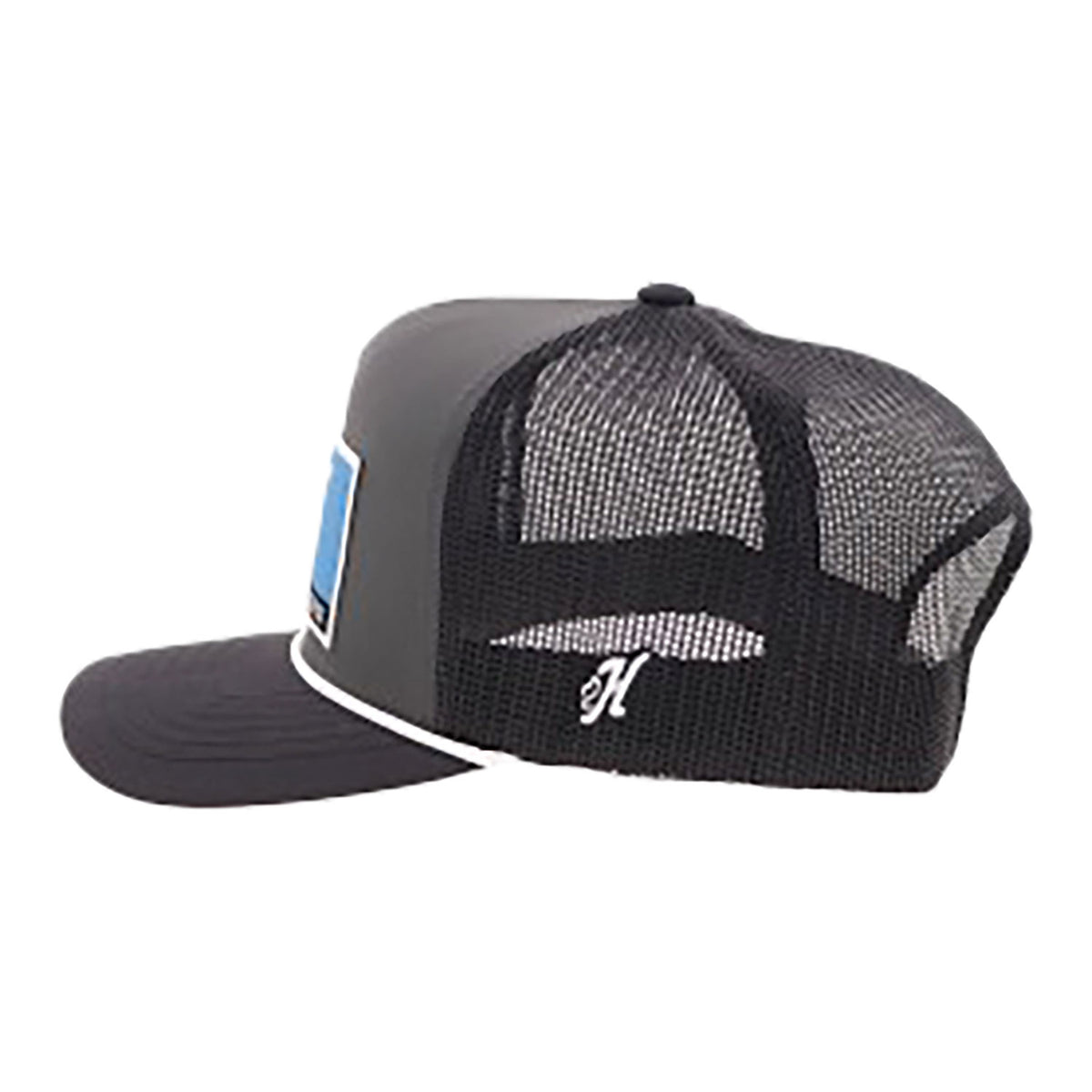 Wright Brothers  Hooey Rope Trucker Hat - Charcoal