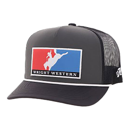 Wright Brothers  Hooey Rope Trucker Hat - Charcoal