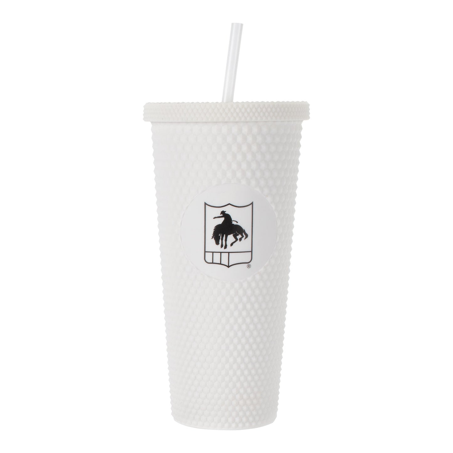 PRORODEO Studded White Tumbler - Front View