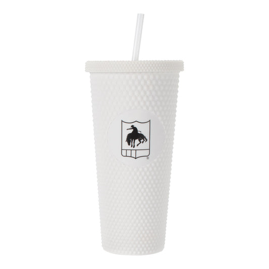 PRORODEO Studded White Tumbler - Front View