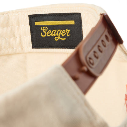 PRCA Seager Structured Steer Hat - Close Up Inside Patch View