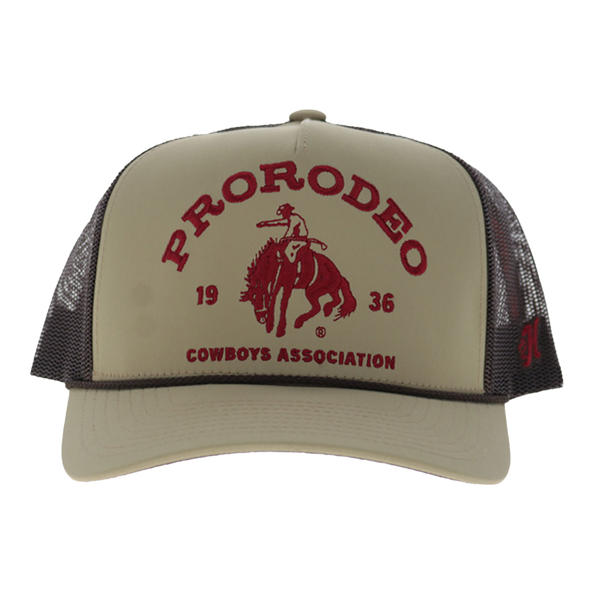 PRCA Hooey Trucker Hat - Tan/Brown