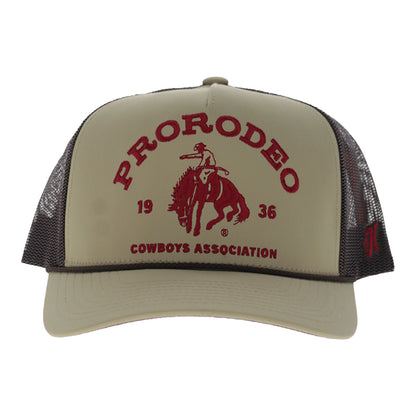 PRCA Hooey Trucker Hat - Tan/Brown