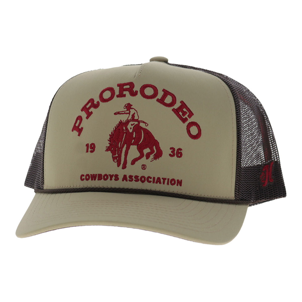 PRCA Hooey Trucker Hat - Tan/Brown