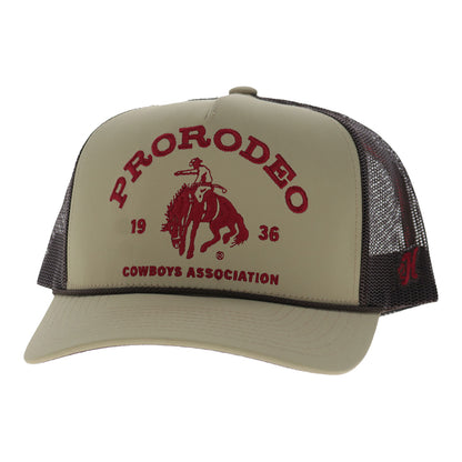 PRCA Hooey Trucker Hat - Tan/Brown