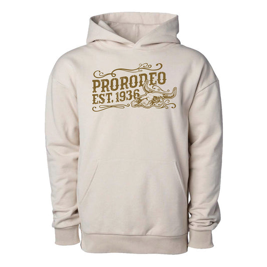 PRORODEO Est. 1936 Sweatshirt in White - Front View
