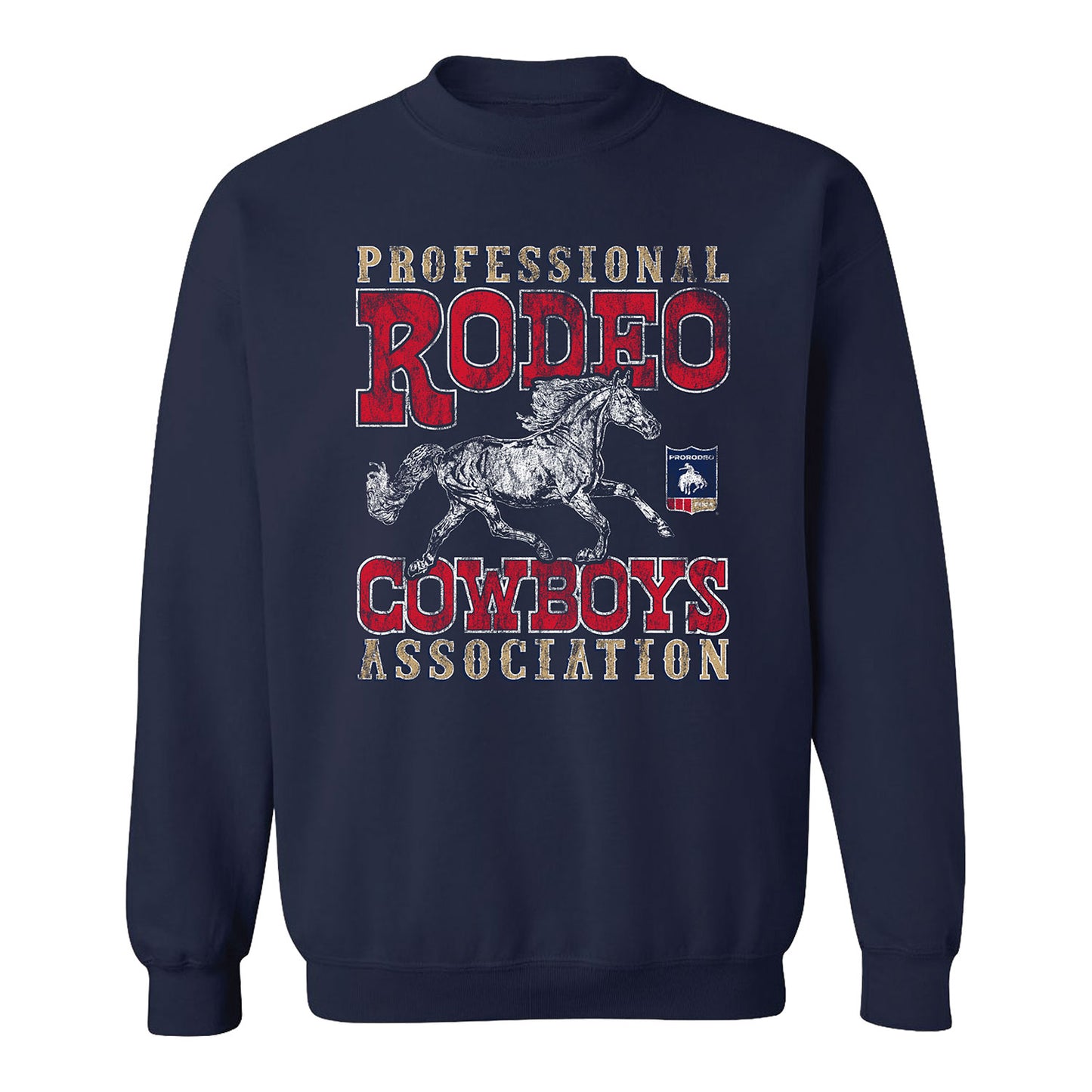 PRORODEO Horse Sketch Sweatshirt - Navy