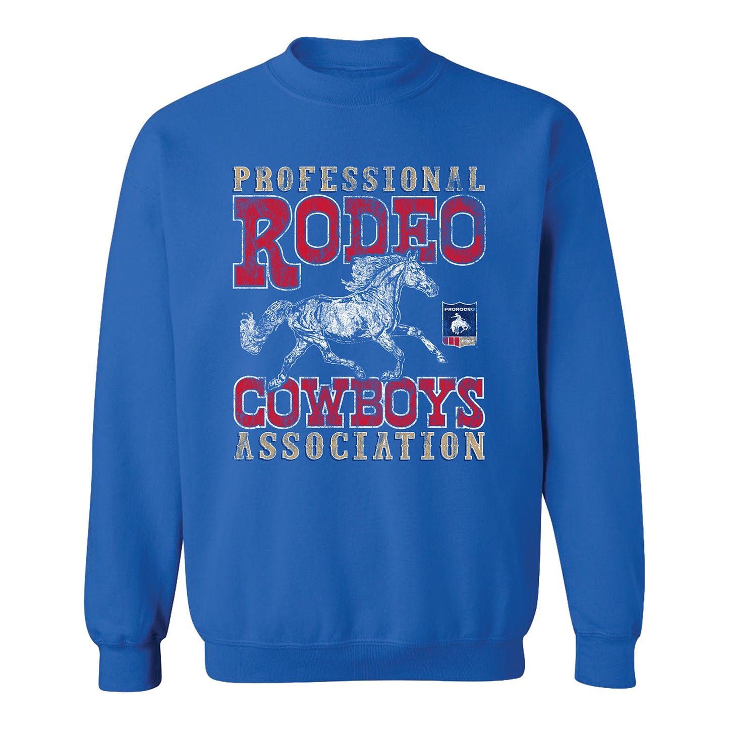 PRORODEO Horse Sketch Sweatshirt - Royal