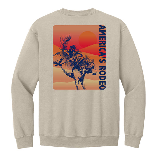 NFR Ombre Landscape Crewneck Sweatshirt - Bone