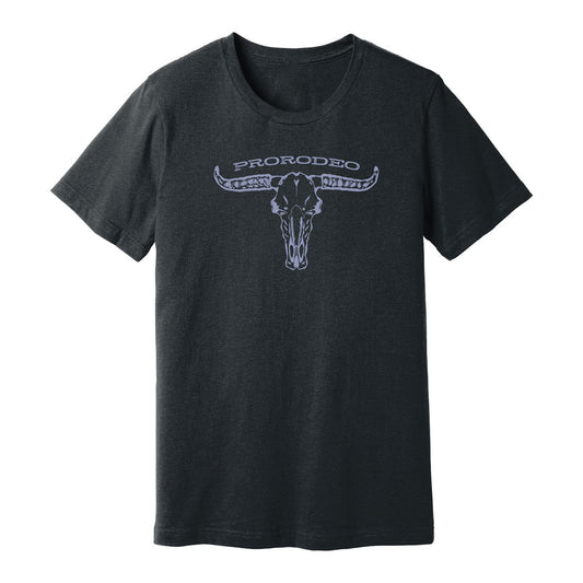 PRORODEO Steerhead T-Shirt in Grey - Front View
