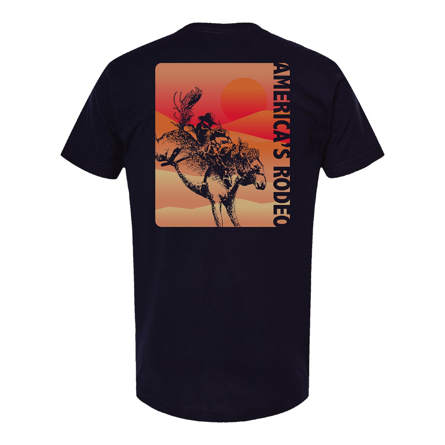 NFR Ombre Landscape T-Shirt - Navy