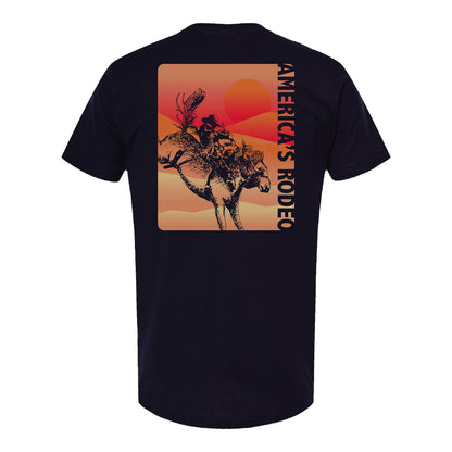NFR Ombre Landscape T-Shirt - Navy
