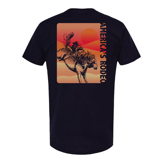 NFR Ombre Landscape T-Shirt - Navy
